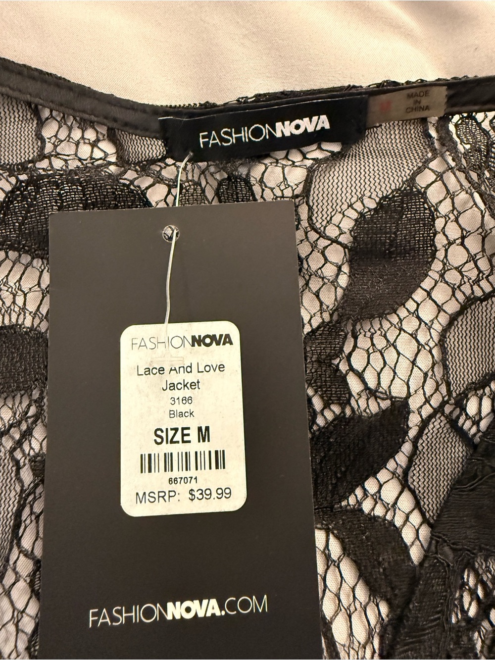 Fashion Nova Lace and Love Jacket NWT - Picture 6 of 8